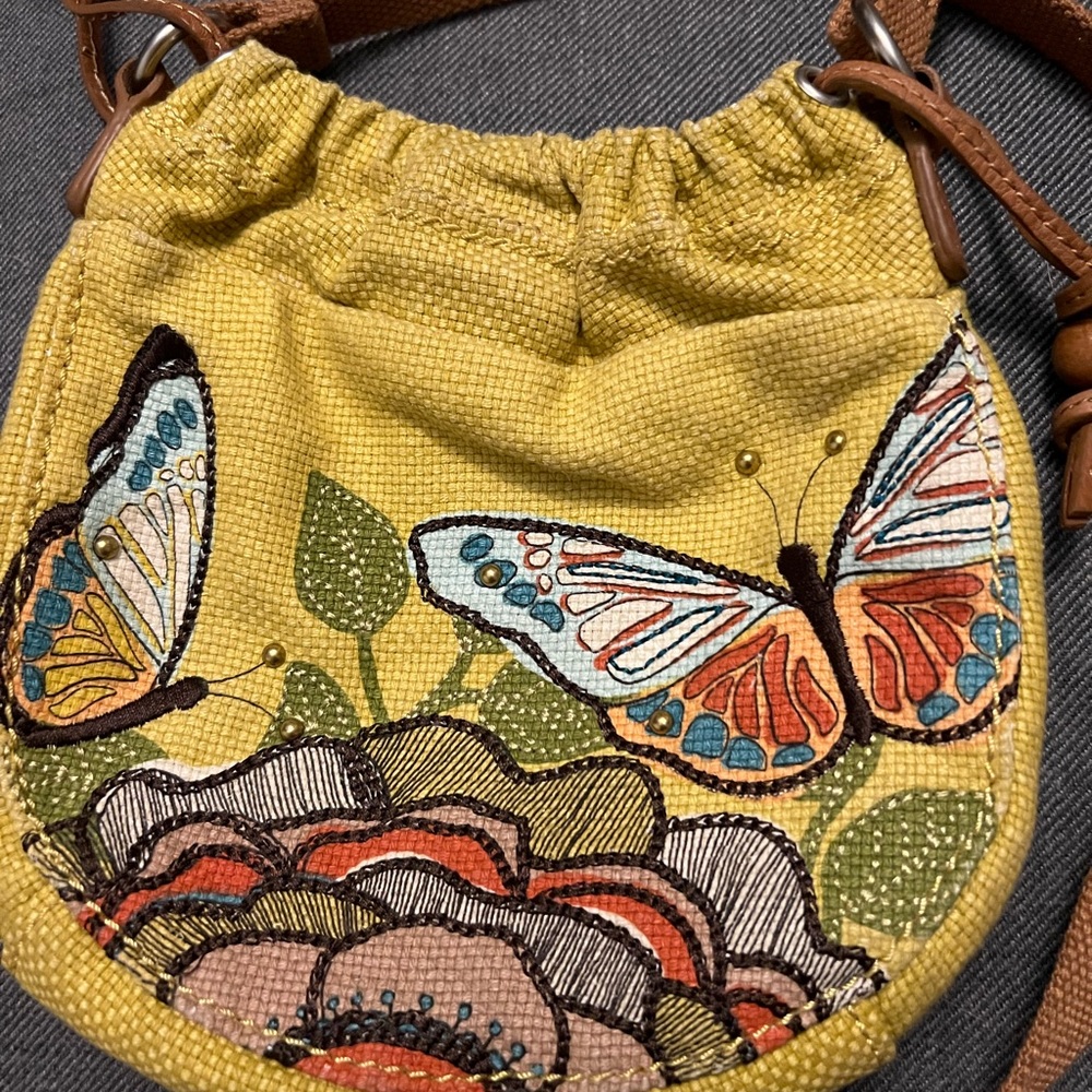 Fossil Drawstring Satchel Bag - image 2
